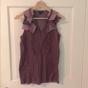 Banana Republic ruffle sleeveless top